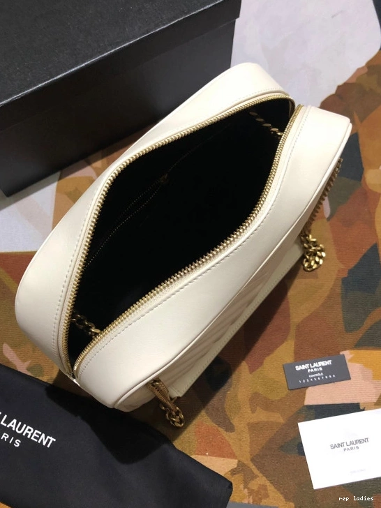 Repzbay REP CAMERA IN Y-QUILTED LEATHER JOAN BAG SMOOTH YSL 0716